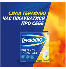 ТераФлю лимон порошок в пакетике 10 шт.