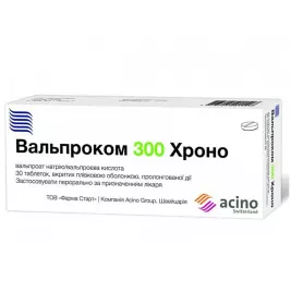 Вальпроком 300 хроно таблетки 30 шт. (10х3)