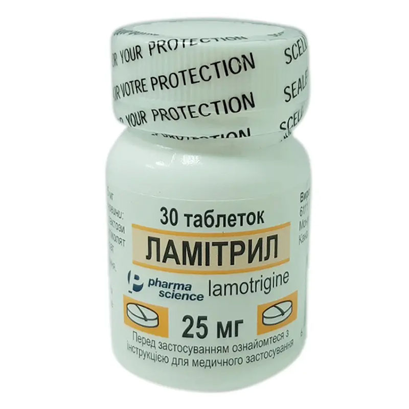 Ламітрил таблетки по 25 мг 30 шт. у флаконі