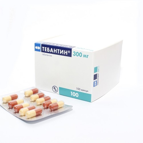 Тебантин капсули по 300 мг 100 шт. (10х10)
