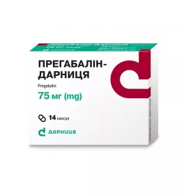 Прегабалін-Дарниця капсули по 75 мг 14 шт. (7х2)