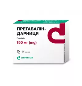 Прегабалин-Дарница капсулы по 150 мг 14 шт. (7х2)