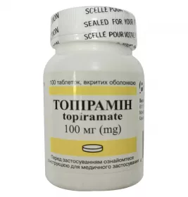 Топірамін таблетки по 100 мг 100 шт.