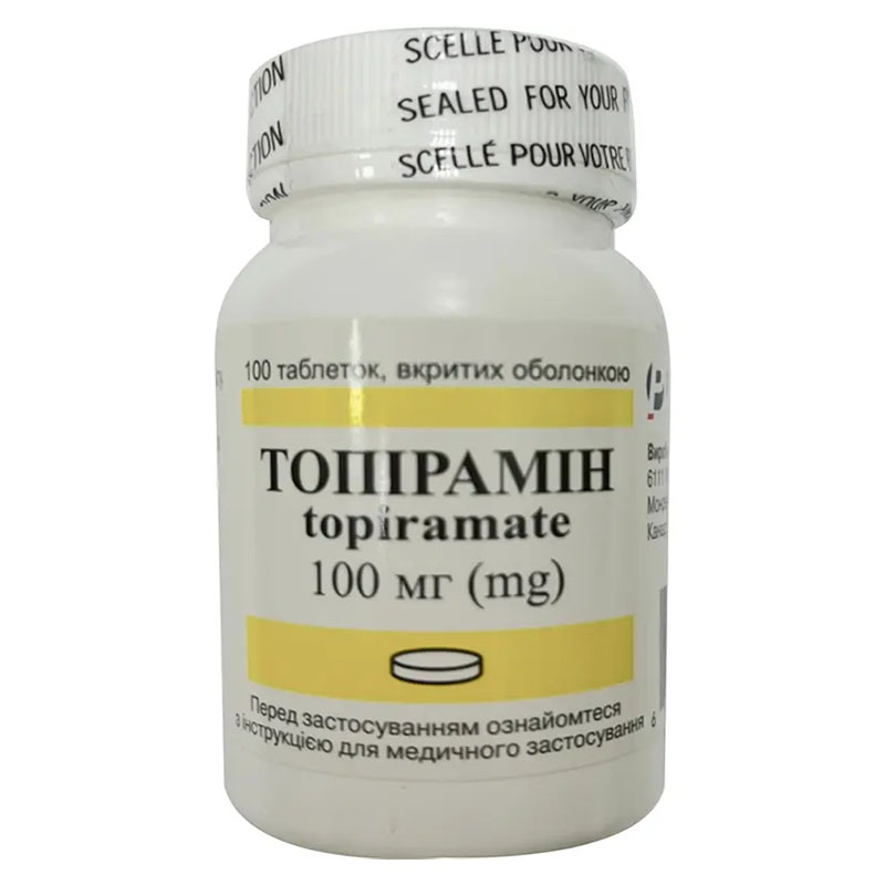 Топірамін таблетки по 100 мг 100 шт.
