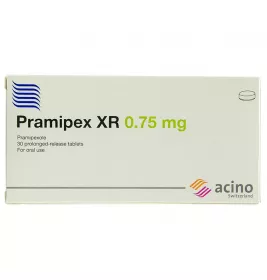 Прамипекс XR таблетки по 0.75 мг 30 шт. (10х3)