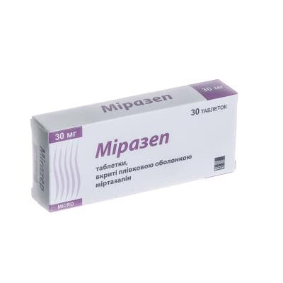 Міразеп таблетки по 30 мг 30 шт.
