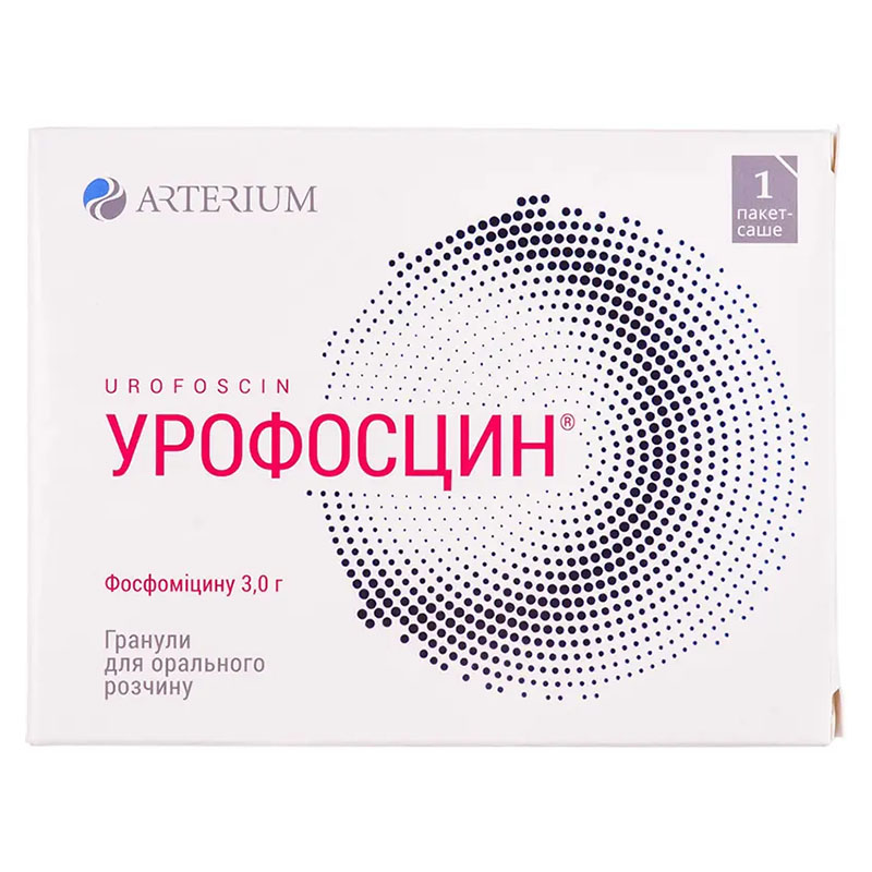 Урофосцин гранули 3 г по 8 г у пакеті-саше 1 шт.