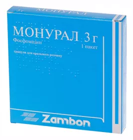 Монурал гранули по 3 г у пакетиках 1 шт.