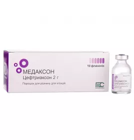 Медаксон порошок по 2 г у флаконі 10 шт.