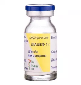 Діацеф порошок по 1000 мг у флаконі 1 шт.