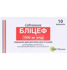 Бліцеф порошок по 1000 мг у флаконі 1 шт.