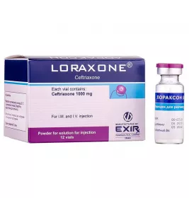 Лораксон порошок по 1000 мг у флаконі 12 шт.