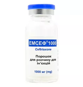 Емсеф порошок по 1000 мг у флаконі 1 шт.