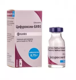 Цефуроксим-БХФЗ порошок по 0,75 г у флаконі 1 шт.