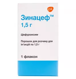 Зінацеф порошок 1500 мг у флаконі 1 шт.