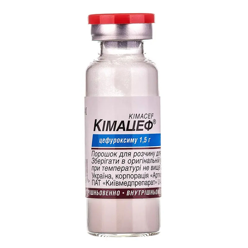 Кимацеф порошок по 1.5 г во флаконе 1 шт.