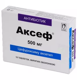 Аксеф таблетки по 500 мг 10 шт.