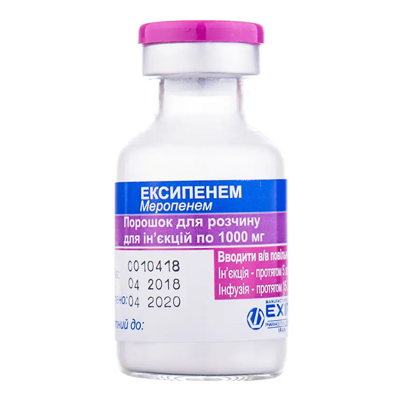 Ексипенем порошок по 1000 мг у флаконі 1 шт.