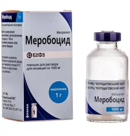 Меробоцид порошок по 1000 мг во флаконе 1 шт.