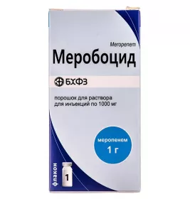 Меробоцид порошок по 1000 мг у флаконі 1 шт.