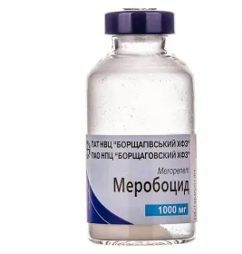Меробоцид порошок по 1000 мг у флаконі 1 шт.