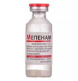 Мепенам порошок по 1 г у флаконі 1 шт.