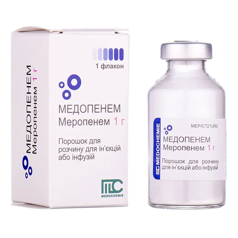 Медопенем порошок по 1 г у флаконі 1 шт.