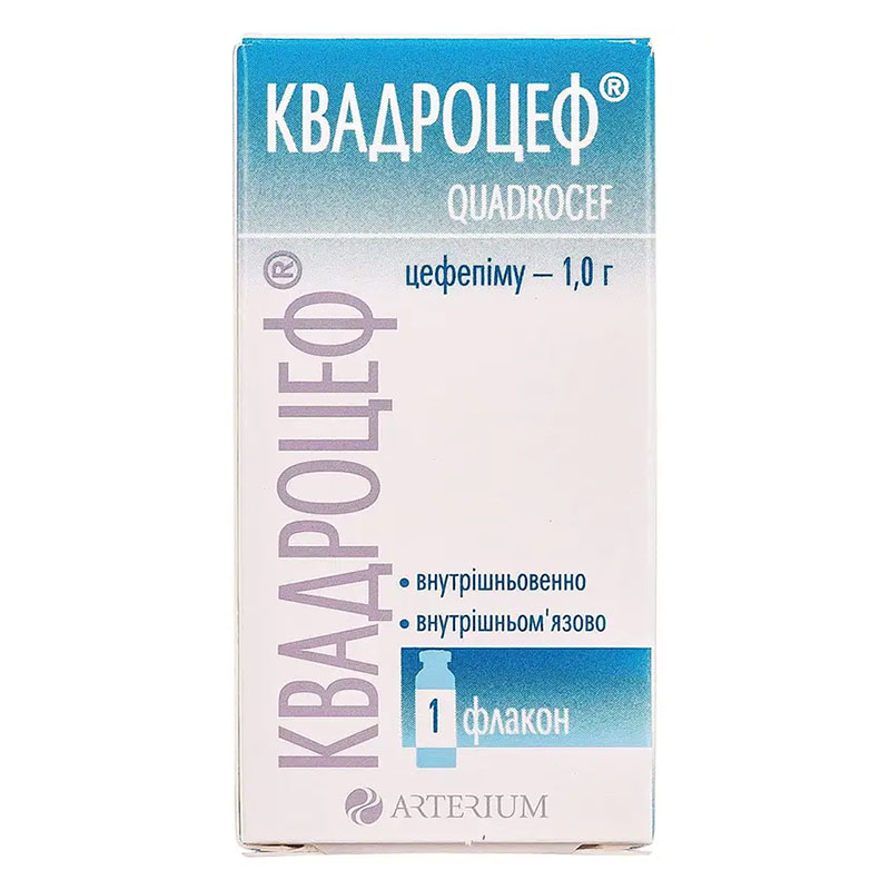 Квадроцеф порошок по 1 г во флаконе 1 шт.