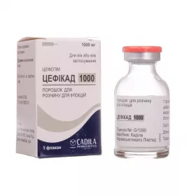 Цефікад 1000 порошок по 1000 мг у флаконі 1 шт.