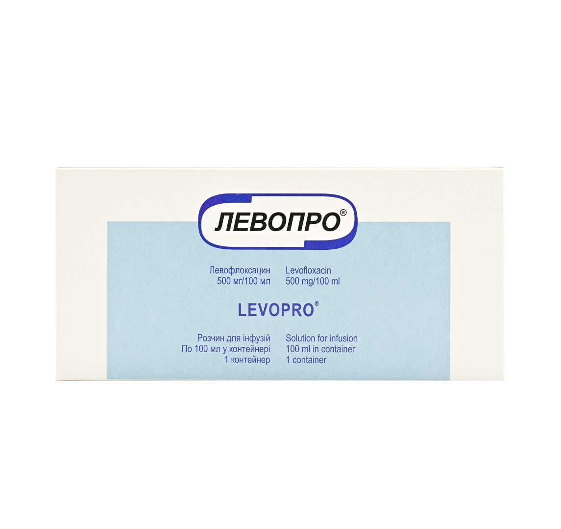 Лівопро розчин для інфузій 500 мг/100 мл по 100 мл у контейнері - Інфузія