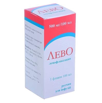 Ліво розчин для інфузій 500 мг/100 мл 100 мл у флаконі 1 шт.