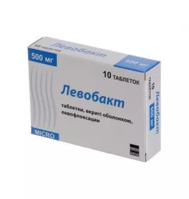 Левобакт таблетки по 500 мг 10 шт.