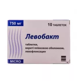 Левобакт таблетки по 750 мг 10 шт.