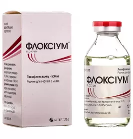 Флоксіум розчин для інфузій 500 мг по 100 мл у пляшці