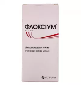 Флоксіум розчин для інфузій 500 мг по 100 мл у пляшці