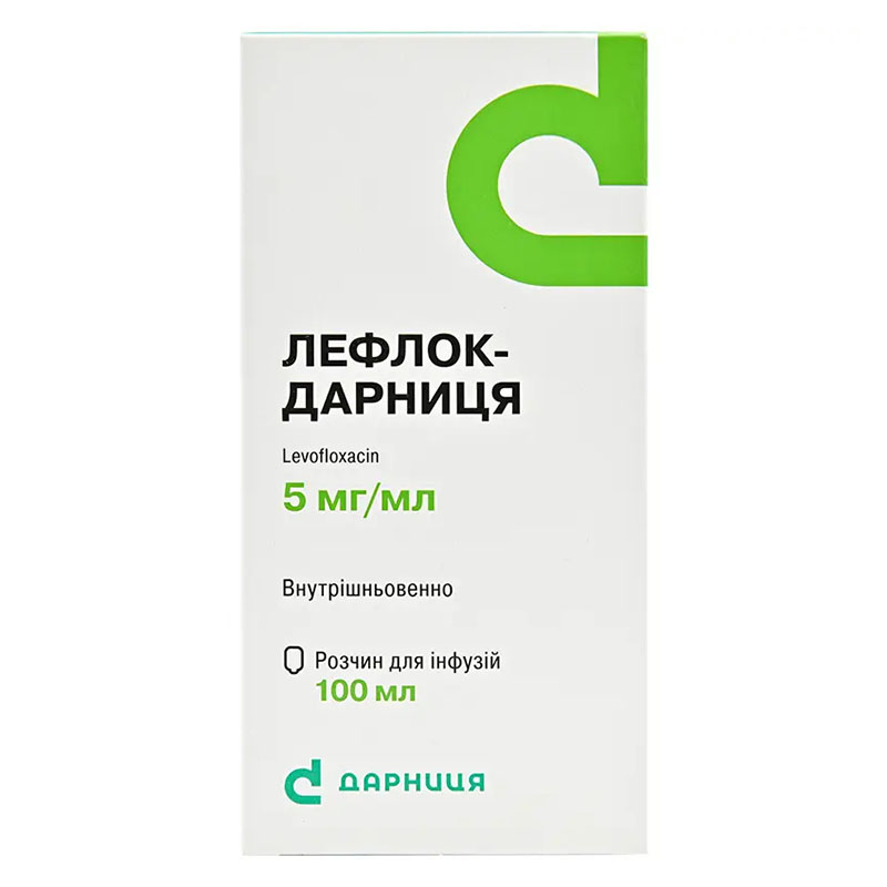 Лефлок-Дарница раствор для инфузий 500 мг/100 мл по 100 мл во флаконе 1 шт. Лефлок-Дарница раствор для инфузий 500 мг/100 мл по 100 мл во флаконе 1 шт.