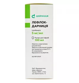 Лефлок-Дарница раствор для инфузий 500 мг/100 мл по 100 мл во флаконе 1 шт.