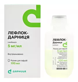 Лефлок-Дарниця розчин для інфузій 500 мг/100 мл по 100 мл у флаконі 1 шт.