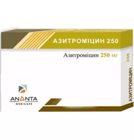 Азітроміцин 250 табл.250мг №6 Ананта