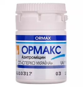 Ормакс капсули по 250 мг 6 шт. у контейнері