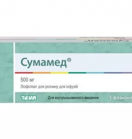 Сумамед порошок для инфузий 500 мг 5 шт.
