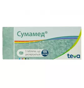 Сумамед таблетки по 500 мг 3 шт.