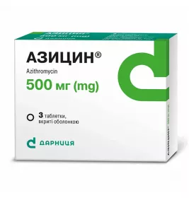 Азіцин-Дарниця таблетки по 500 мг 3 шт.
