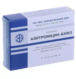 Азитроміцин-БХФЗ капс 250мг №6