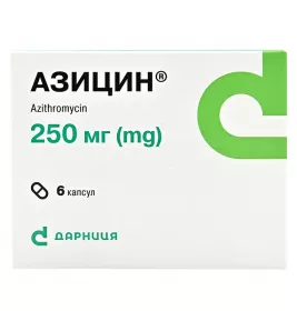 Азіцин-Дарниця капсули по 250 мг 6 шт.