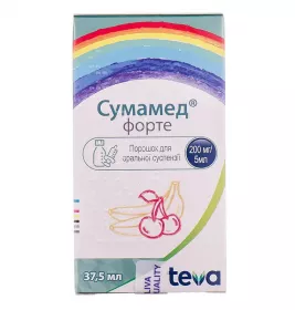 Сумамед Форте порошок 200 мг/5 мл 1500 мг по 37.5 мл во флаконе 1 шт.