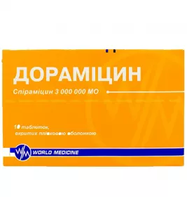 Дорамицин таблетки по 3 млн МЕ 10 шт.