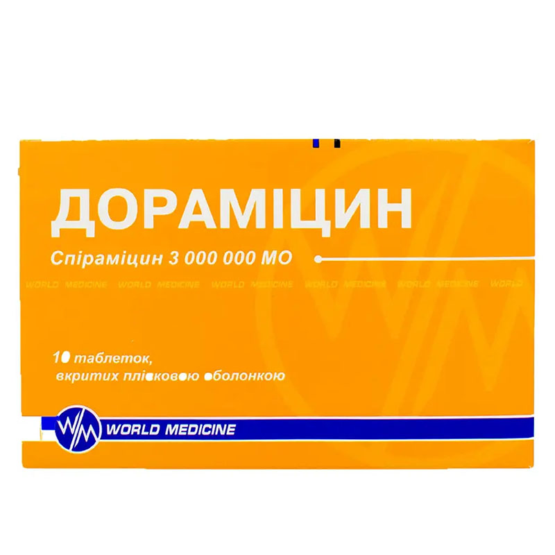 Дораміцин таблетки по 3 млн МО 10 шт.