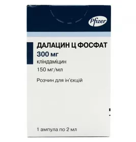 Далацин Ц. Фосфат розчин для ін'єкцій 150 мг/мл в ампулах по 2 мл 1 шт.