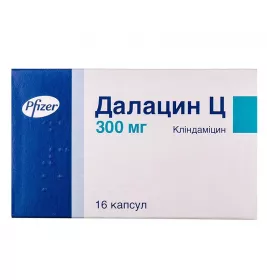 Далацин Ц капсули по 300 мг 16 шт. (8х2)